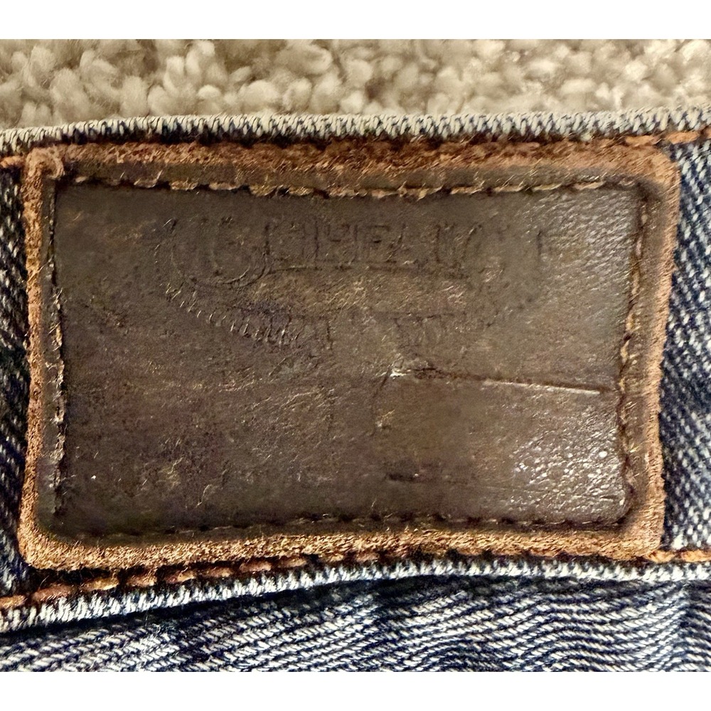Buffalo Men's Denim Blue Slim Fit Distressed Jeans Size 36X32 Bronco Fit Dark - Picture 10 of 10